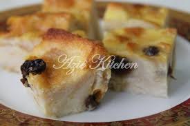 Azie Kitchen Puding Roti Nur Qaseh Yang Sedap Roti Bread Bun Cooking