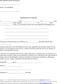 A power of attorney form legally authorizes another person to make important decisions on your behalf. Limited Power Of Attorney Form Power Of Attorney Form Power Of Attorney Doctors Note Template