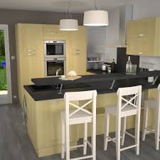 Cuisine En Bois Porte Contemporaine Betula Bouleau Oskab Cuisine Bois Idees De Cuisine Moderne Plan Cuisine Ilot