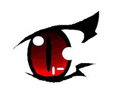 Mentally divide it into thirds at the top and draw the eyes at the same distance from each other. Anime Demon Eye Demon Eyes Drawing Anime Demon Eyes Eyes Drawing