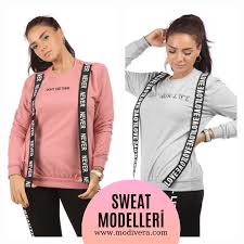 Sweat Modelleri Icin Tiklayiniz Www Modivera Com Kadin Kiyafetleri Kadin Kapusonlu Sweatshirt