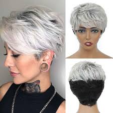 Hairstyles of women had achieved wide variations from become old to time. Amazon Com Short Pixie Cut Wigs Summer Wigs For Black White Women Natural Curly Synthetic Short Silver Wigs With Bangs None Lace Front Short Hairstyles Wigs For Cosplay Daily Use Beauty
