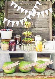 Rustic Homemade Apple Of My Eye Baby Shower Hostess With The Mostess Apple Baby Shower Baby Shower Dessert Table Rustic Baby Shower
