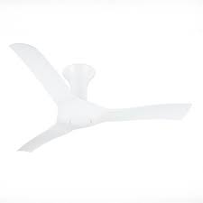 Zenta 137cm 3 Blade Stealth Ceiling Fan With Remote Control Ceiling Fan With Remote Ceiling Fan Fan Light Kits