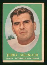 JERRY SELINGER 1958 TOPPS CFL 58 NO 43 VG+/VGEX 20947