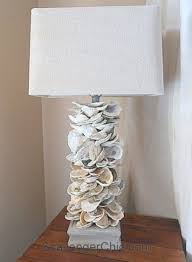 no wiring oyster shell lamp diy shell lamp diy shell lamp shell crafts diy