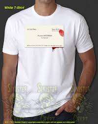 The mask portrays the demented psycho bandit and features amazing attention to detail in addition to led eyes that enhance the menacing appeal. American Psycho Business Card Patrick Bateman New T Shirt S 6xl Ebay