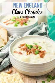 Thick And Creamy New England Clam Chowder Chowder Recipes Chowder Easy Soup Recipes