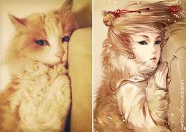 Kedi Ve Kopekler Insan Olsaydi Konulu Illustrasyonlar Kedi Kopek Illustrasyonlar