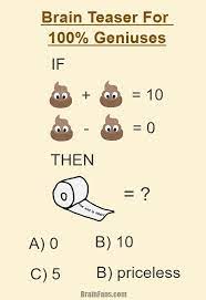 Brain teasers are more than just simple puzzles and riddles. Brain Teaser Picture Logic Puzzle Fun Brain Teaser For 100 Percent Geniuses This Fun Puzzle Requires Lots Of Brain Teasers Fun Brain Funny Brain Teasers