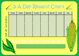 5 A Day Reward Chart Kids Puzzles And Games