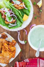 Tempt your taste buds with a hot and juicy tandoori chicken recipe, served with a cooling dip. Tandoori Chicken Masala Lettuce Wraps Recipe Low Carb And Keto