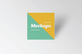 Square Business Card Mockups Business Card Mock Up Square Business Card Square Greeting Card