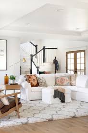 Modern White Farmhouse Rebuild Orono Home Remodelers Modern White Living Room Living Room Design Modern Farm House Living Room