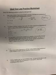 The ideal gas law can therefore be used to predict the behavior of real gases under most before we can use the ideal gas law, however, we need to know the value of the gas constant r. I D E A L G A S L A W W O R K S H E E T A N S W E R S Zonealarm Results