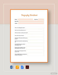 Biography Worksheet Template Ad Affiliate Biography Worksheet Template In 2020 Worksheet Template Biography Template Word Template