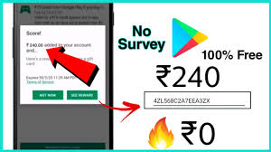 Get 240 Free Redeem Code For Google Play For Free No Survey No Human Verification 2020 Youtube