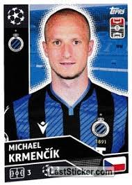 #krmenčík je žádaným zbožím (mimo bruggy teda ). Sticker Bru16 Michael Krmencik Topps Uefa Champions League 2020 2021 Laststicker Com