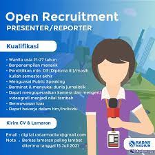 Maybe you would like to learn more about one of these? Lowongan Kerja News Presenter Radar Madiun