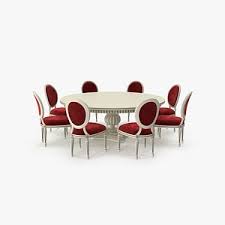Round extending dining table and chairs ukrainian language. 3d Round Dining Table Models Turbosquid