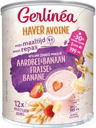 1 repas (30g poudre + 200ml lait écrémé) (30 g). Gerlinea Mon Repas Milkshake Minceur Avoine Fraise Banane 400ml Newpharma