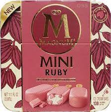 On Second Scoop Ice Cream Reviews Magnum Mini Ruby Ice Cream Bars