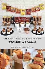 Its' easy to create a walking taco bar…just set out individual bags of doritos & the fixin's you'd put on a traditional taco and let guests serve themselves! Create A Walking Taco Bar For Your Next Celebration