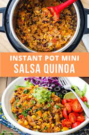 Instant Pot Mini Salsa Quinoa Bowls Recipe Instant Pot Recipes Vegetarian Easy Pasta Dinner Vegetarian Lunch