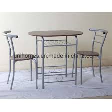 Amazon's choice for 3 pc dining table set. 3 Piece Dining Table Set Compact 2 Chairs And Table Set With Metal Frame And Shelf Storage Bistro Breakfast Space Saving For Apartment And Kitchen Dinner Table China Comedores De Madera