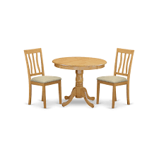 oak small kitchen table plus 2 chairs 3