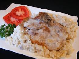 These smothered baked pork chops will be a family favorite, with an easy homemade sauce made with mushrooms, celery, onion, and a little the pork chops are baked with sliced mushrooms and a flavorful homemade sauce. Smothered Pork Chops With Cream Of Mushroom Soup And Rice By Food Recipe Medium