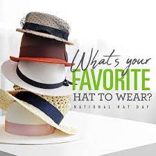 It S National Hat Day What S Your Favorite Kind Of Hat To Wear Hat Day Kinds Of Hats Happy Groundhog Day