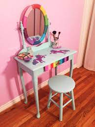 Video How To Diy Rainbow Unicorn Makeup Vanity Handmade Happy Hour Unicorn Bedroom Decor Unicorn Room Decor Unicorn Bedroom