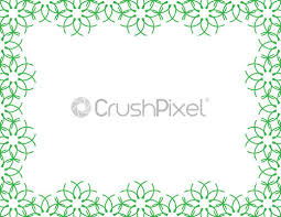 Islamic geometric leaf shape with floral pattern background and multi color retro style abstract design. Geometric Floral Border Outline Flowers Vector Illustration Copy Space Stock Vector Crushpixel