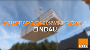 Polypropylen Pool Einbau Teil 1 Otte Freizeit Fitness Youtube