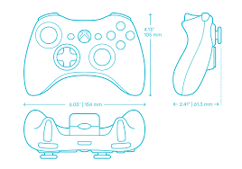 How do i update my xbox one controller? Xbox 360 Controller Dimensions Drawings Dimensions Com