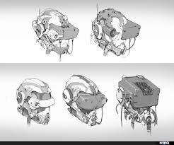 Sci Fi Helmet Concept Art Concept Art Drawing Robots Concept Robots Drawing