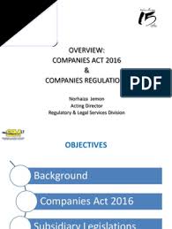 If does not adopt a constitution. Plenary 1 Session On The Companies Act 2016 And Companies Regulations Corporations Liquidation