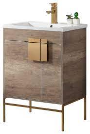 Add style and functionality to your bathroom with a bathroom vanity. Shawbridge 24 Bathroom Vanity Contemporary Bathroom Vanities And Sink Consoles By Fine Fixtures Sh24gr Shha1sb Shlg24sb Houzz