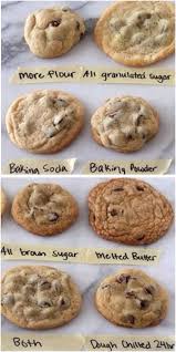 Different Kinds Of Chocolate Chip Cookies Made With Different Ingredients Baking Soda Baking Powder Chocolate Chip Cookies Food