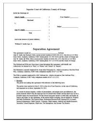 Free Separation Agreement Template Nc Separation Agreement Separation Agreement Template Divorce Forms