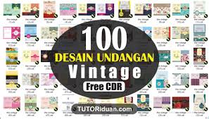 Download template undangan pernikahan cdr siap edit gratis. Free 100 Desain Undangan Pernikahan Vintage Format Coreldraw Tutoriduan Com