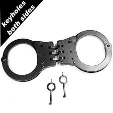 Genotac industries' kydex handcuff holder for the peerless hinged model 850 handcuffs. Tch Hinge Standard Handcuffs Black Finish Dual Key Holes