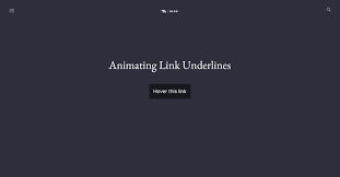 21 text animation with background. Animating Link Underlines Tobias Ahlin