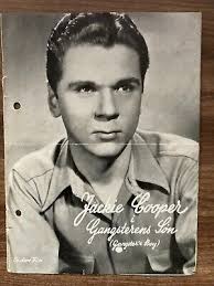 Gangster's Boy Jackie Cooper, Robert Warwick 1938 Danish Movie Program