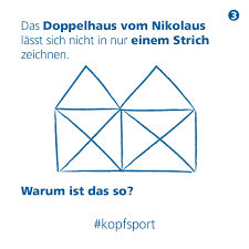 Technische Hochschule Bingen Na Wer Von Euch Kann Das Dritte Knobelratsel Losen Bei Diesem Ratsel Geht Es Um Das Haus Vom Nikolaus Das Sich Bekanntlich Ganz Einfach In Einem Zug