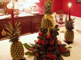 & look at the bottom for links to lots more pineapple party ideas! Williamsburg Apple Tree Centerpiece For Your Christmas Table Between Naps On The Porch