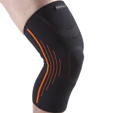 Adults Unisex Soft 300 Right Left Compression Knee Support Black