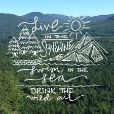 Live In The Sunshine Swim In The Sea Drink The Wild Air Nature Quotes Adventure Quotes Words