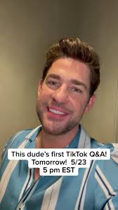 John Krasinski's First TikTok Q&A Announcement!